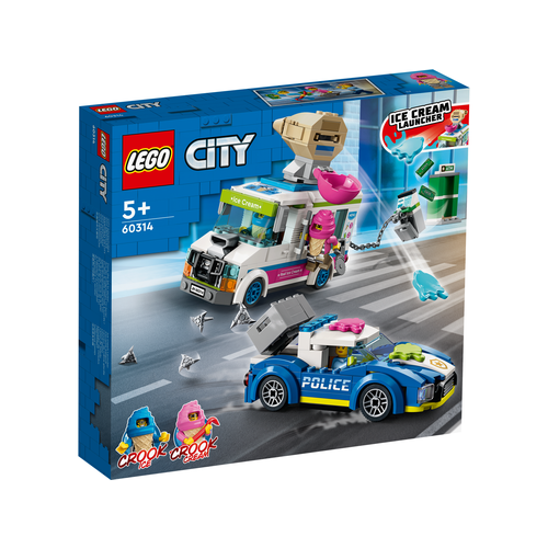 LEGO City 60314 IJswagen politieachtervolging