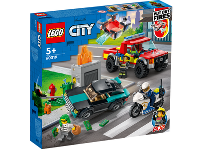 LEGO City 60319 Brandweer & Politie achtervolging