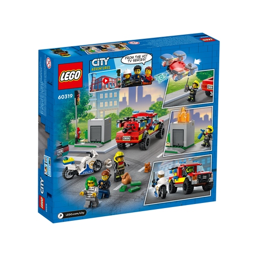 LEGO City 60319 Brandweer & Politie achtervolging