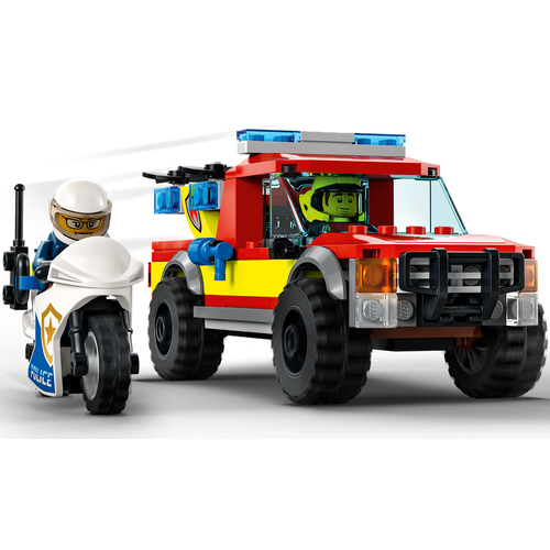 LEGO City 60319 Brandweer & Politie achtervolging