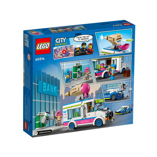 LEGO City 60314 IJswagen politieachtervolging