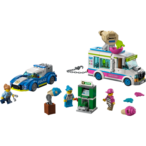 LEGO City 60314 IJswagen politieachtervolging