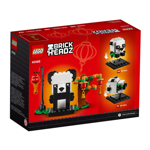 LEGO Brickheadz 40466 Panda's voor Chinees nieuwjaar