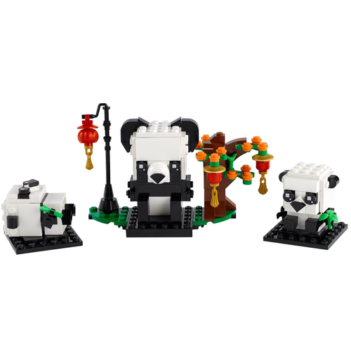 LEGO Brickheadz 40466 Panda's voor Chinees nieuwjaar