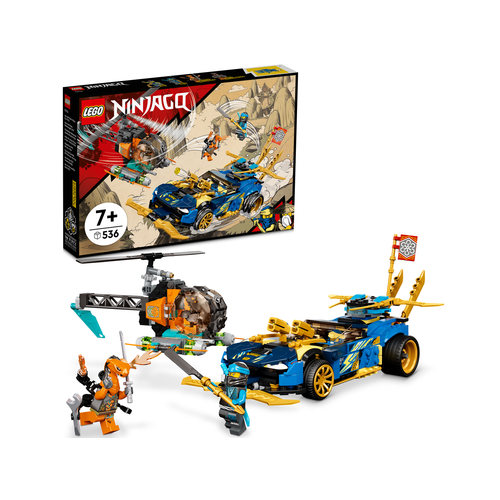 LEGO Ninjago 71776 Jay en Nya’s racewagen EVO