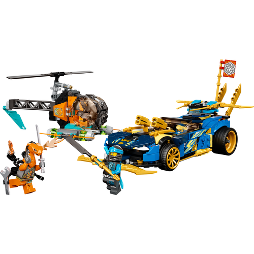 LEGO Ninjago 71776 Jay en Nya’s racewagen EVO