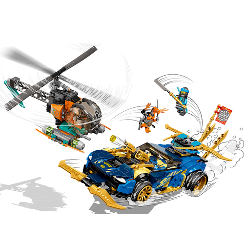 LEGO Ninjago 71776 Jay en Nya’s racewagen EVO