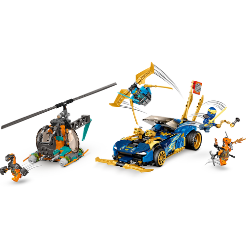 LEGO Ninjago 71776 Jay en Nya’s racewagen EVO