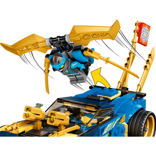 LEGO Ninjago 71776 Jay en Nya’s racewagen EVO