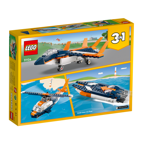 LEGO Creator 3 in 1 31126 Supersonisch straalvliegtuig LEGO Creator 3 in 1 31126 Supersonisch straalvliegtuig