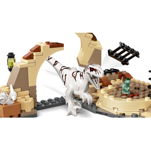 LEGO Jurassic World 76945 Atrociraptor dinosaurus motorachtervolging