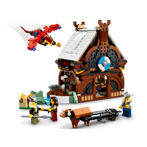 LEGO Creator 3 in 1 31132 Vikingschip en de Midgaardslang