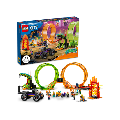 LEGO City Stuntz 60339 Dubbele looping stuntarena