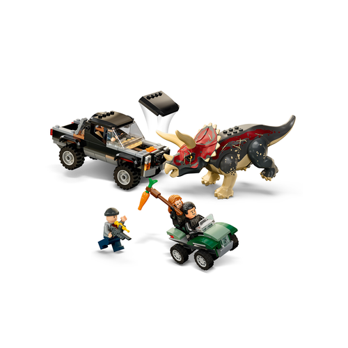 LEGO Jurassic World 76950 Triceratops pick-up truck hinderlaag