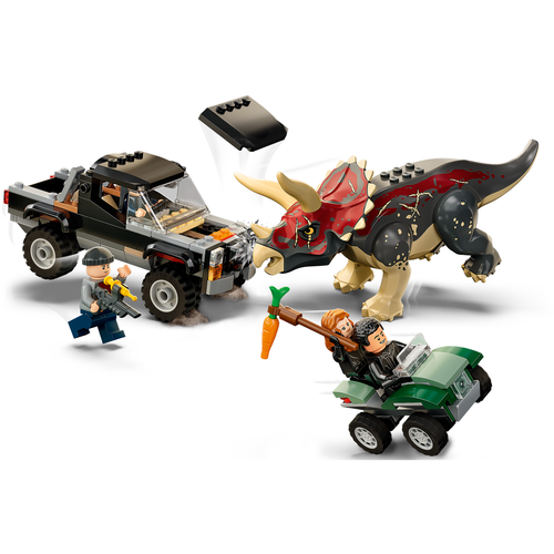 LEGO Jurassic World 76950 Triceratops pick-up truck hinderlaag