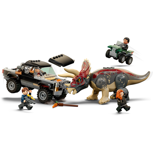 LEGO Jurassic World 76950 Triceratops pick-up truck hinderlaag