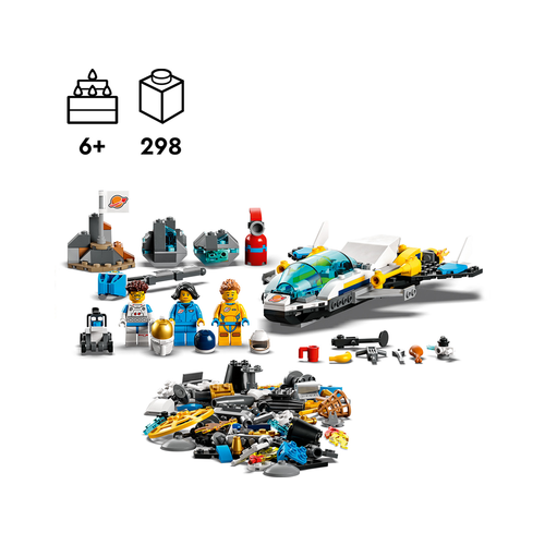 LEGO City 60354 Ruimteschip voor verkenningsmissies op Mars