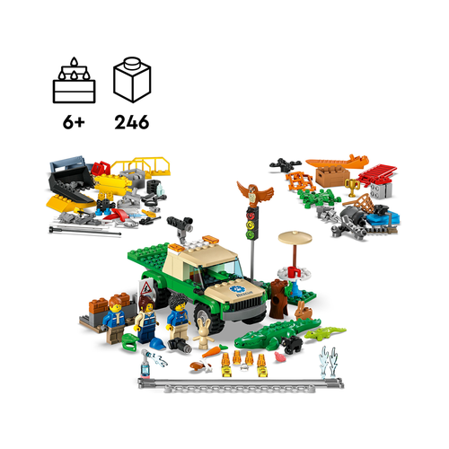 LEGO City 60353 Wilde dieren reddingsmissies