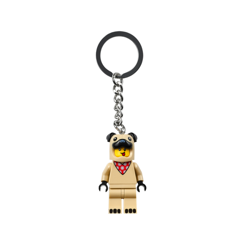 LEGO Sleutelhanger 854158 Jongen in Franse buldogpak