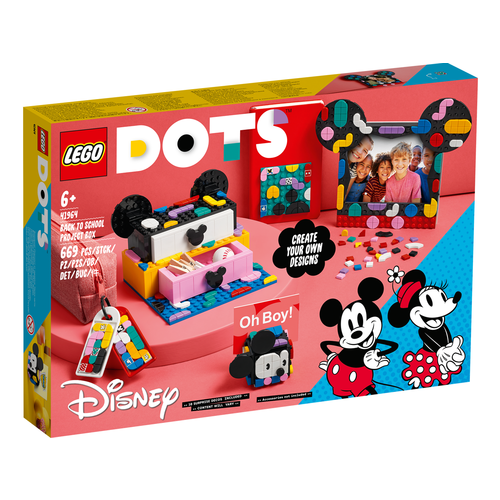 LEGO DOTS 41964 Mickey Mouse en Minnie Mouse: Terug naar school