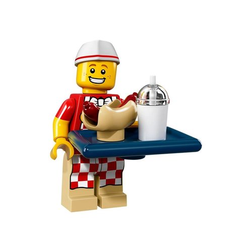 LEGO Minifiguren 71018-06 Serie 17 Hotdogverkoper
