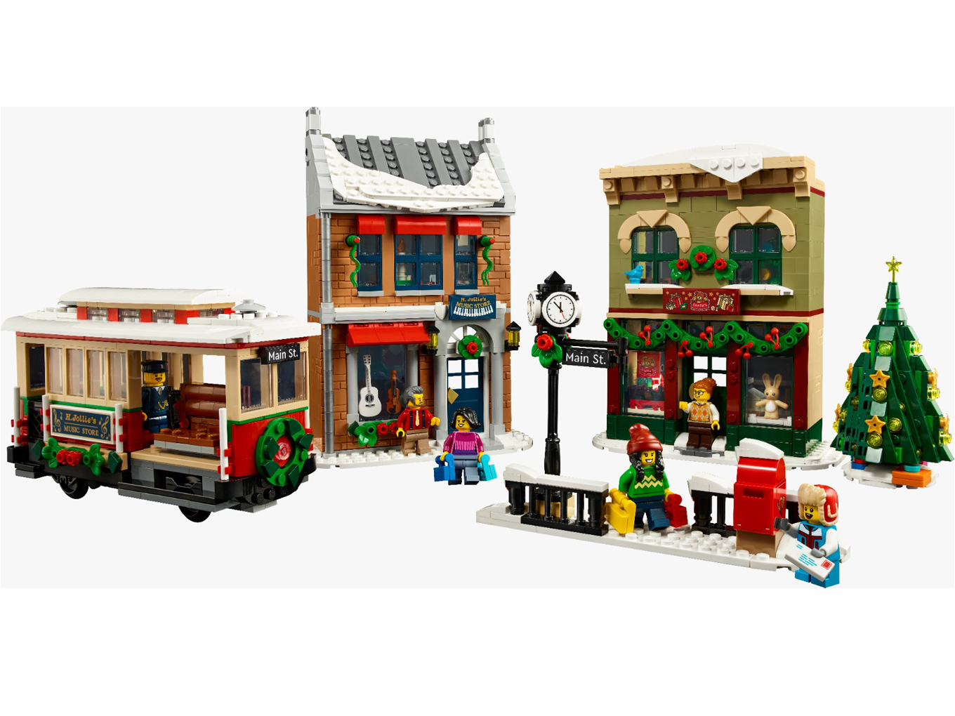 etiket Vochtigheid Soms soms LEGO ICONS 10308 Kerst Dorpsstraat - Jan's Steen
