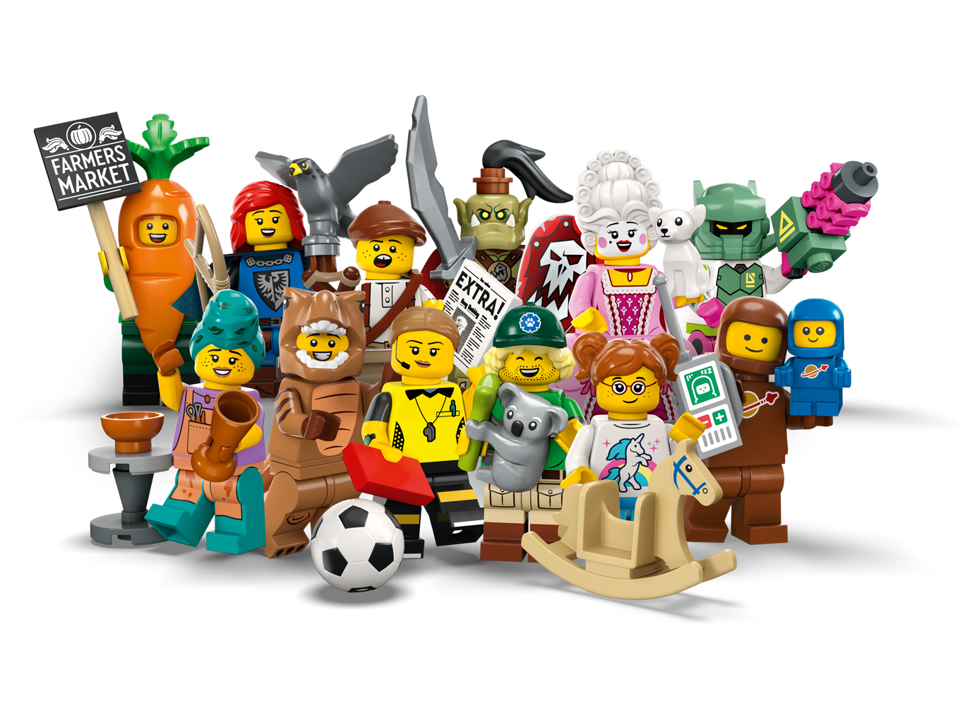 LEGO Minifiguren 71037 Serie 24 - Steen