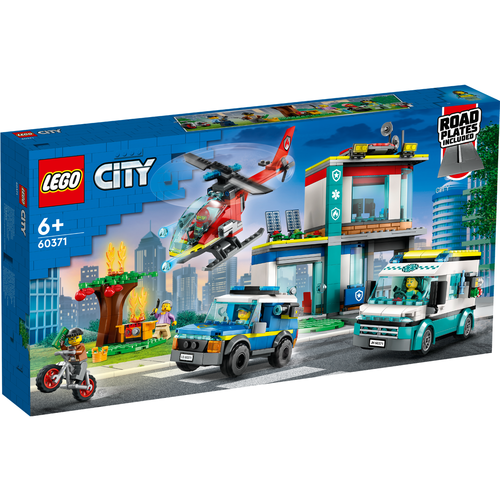 LEGO City Police 60371 Hoofdkwartier van hulpdienstvoertuigen