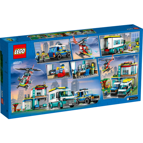 LEGO City Police 60371 Hoofdkwartier van hulpdienstvoertuigen