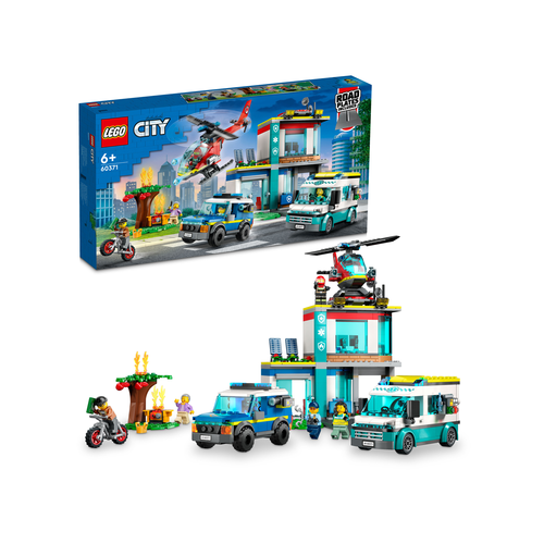 LEGO City Police 60371 Hoofdkwartier van hulpdienstvoertuigen