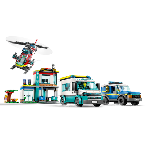 LEGO City Police 60371 Hoofdkwartier van hulpdienstvoertuigen