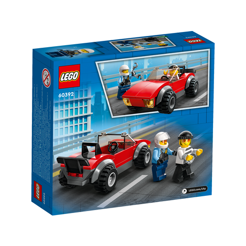 LEGO City Police 60392 Achtervolging auto op politiemotor