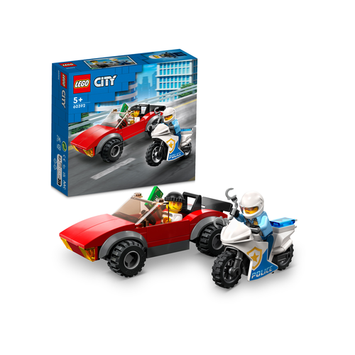 LEGO City Police 60392 Achtervolging auto op politiemotor