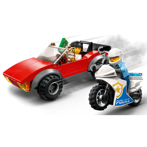 LEGO City Police 60392 Achtervolging auto op politiemotor