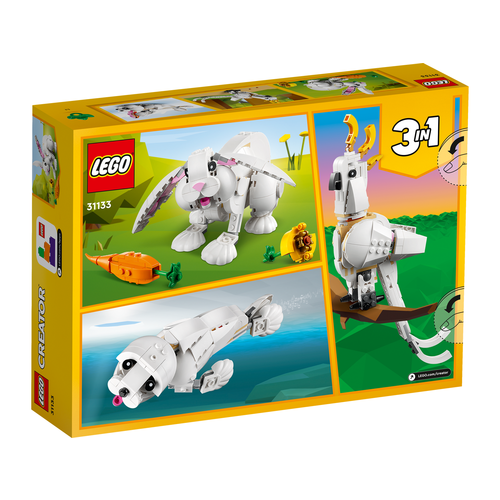 LEGO Creator 3 in 1 31133 Wit Konijn