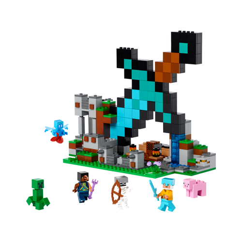 LEGO Minecraft 21244 Uitvalbasis Zwaard