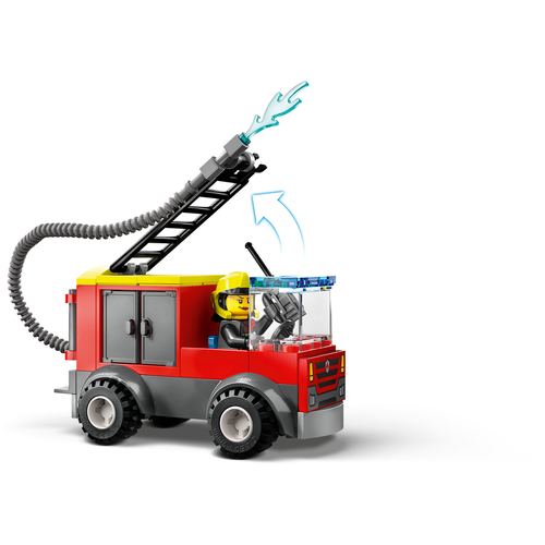LEGO City Fire 60375 Brandweerkazerne en Brandweerwagen