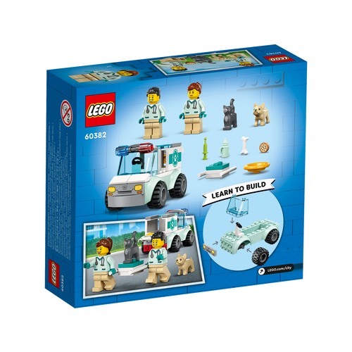 LEGO City 60382 Dierenarts reddingswagen