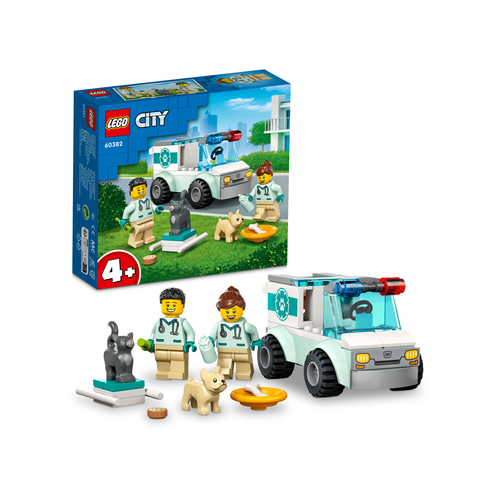 LEGO City 60382 Dierenarts reddingswagen