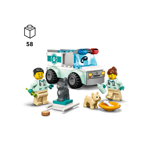 LEGO City 60382 Dierenarts reddingswagen