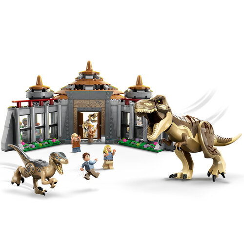 LEGO Jurassic World 76961 Bezoekerscentrum: T. rex & raptor aanval