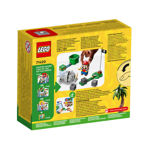 LEGO Super Mario 71420 Uitbreidingsset: Rambi de neushoorn