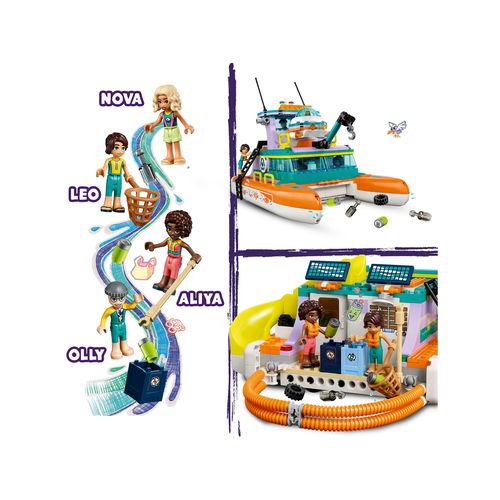 LEGO Friends 41734 Reddingsboot op zee