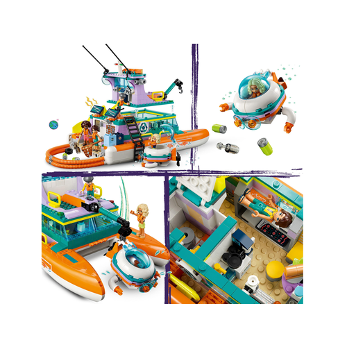 LEGO Friends 41734 Reddingsboot op zee