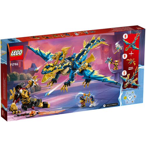 LEGO Ninjago 71796 Elementdraak vs. de mecha van de keizerin