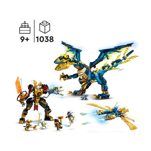 LEGO Ninjago 71796 Elementdraak vs. de mecha van de keizerin