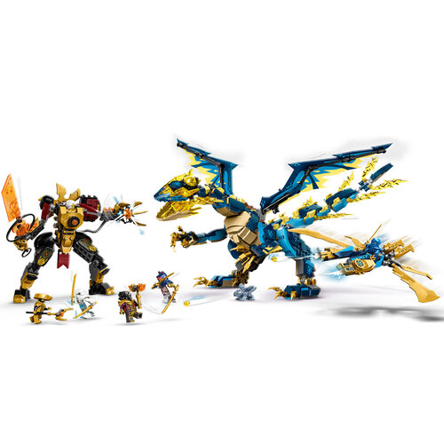 LEGO Ninjago 71796 Elementdraak vs. de mecha van de keizerin