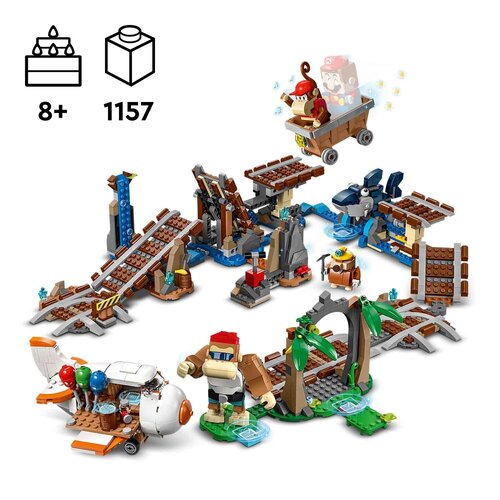 LEGO Super Mario 71425 Uitbreidingsset: Diddy Kongs mijnwagenrit