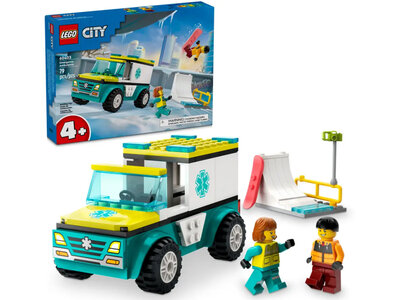 LEGO City 60403 Ambulance en snowboarder