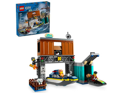 LEGO City, 60417 Politiespeedboot en boevenschuilplaats